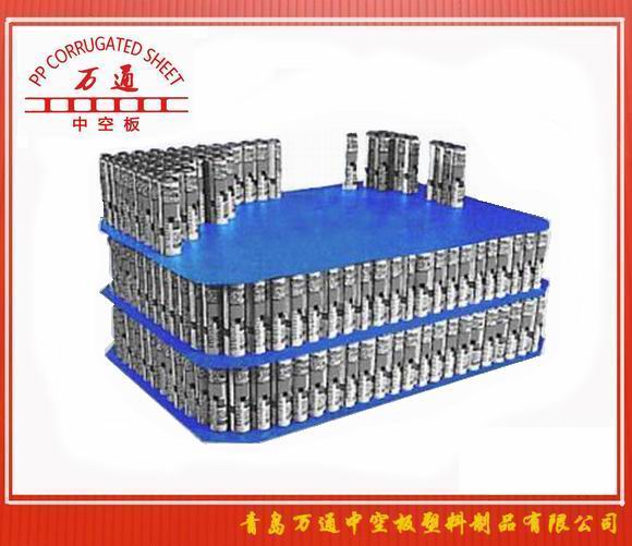 啤酒、飲料托盤(pán)包裝用塑料中空板墊板